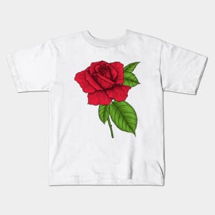 Red rose Kids T-Shirt